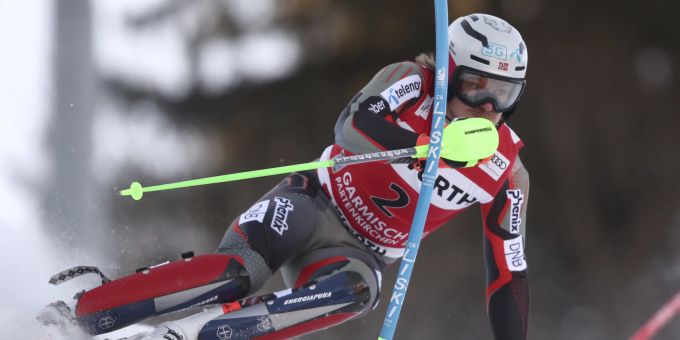 Henrik Kristoffersen gewinnt beide Slaloms in Garmisch-Partenkirchen. Germany Alpine Skiing World Cup