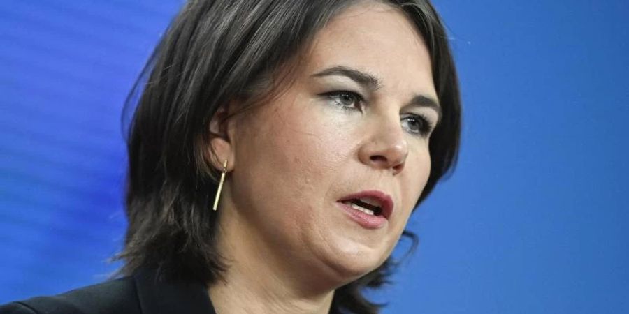 Aussenministerin Annalena Baerbock: Putins Drohung ist ernst zu nehmen. Foto: John Macdougall/AFP POOL/dpa