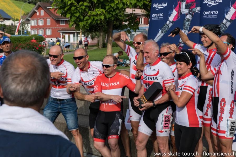 Austria-Team beim Inlineskaten