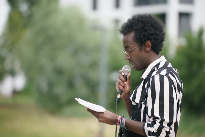 Juso-Politiker Mohamed Abdirahim bei einem Kampagnenevent für die «Ehe für alle». Mohamed Abdirahim Juso SP