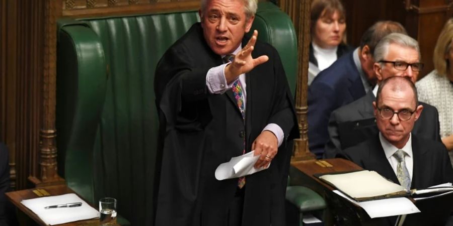 Bercow in Aktion als «Speaker» des Unterhauses