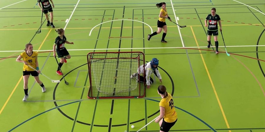 Die Damen des Unihockey Wilderswil-Interlaken. - Interlaken