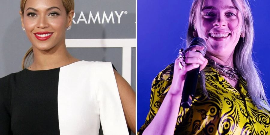 Beyoncé (l.) und Billie Eilish können sich freuen.