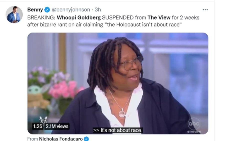 In ihrer Talkshow The View machte Whoopi Goldberg die verwirrenden Holocaust-Aussagen.