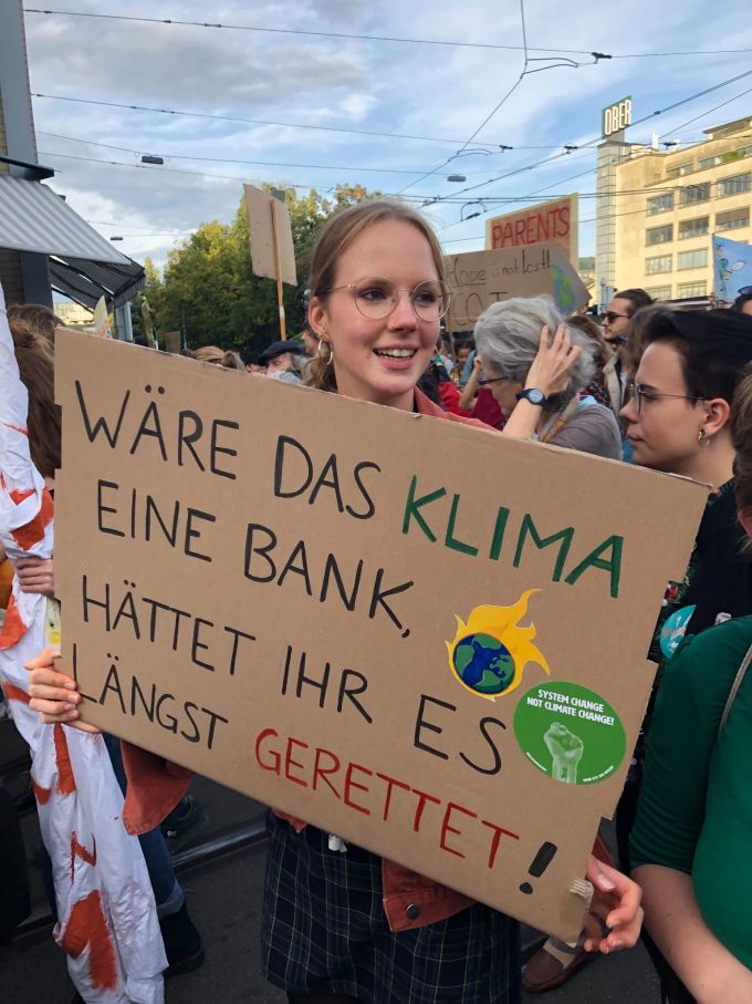 Anna Luna Frauchiger setzt sich für sozialgerechten Klimaschutz ein. klima
