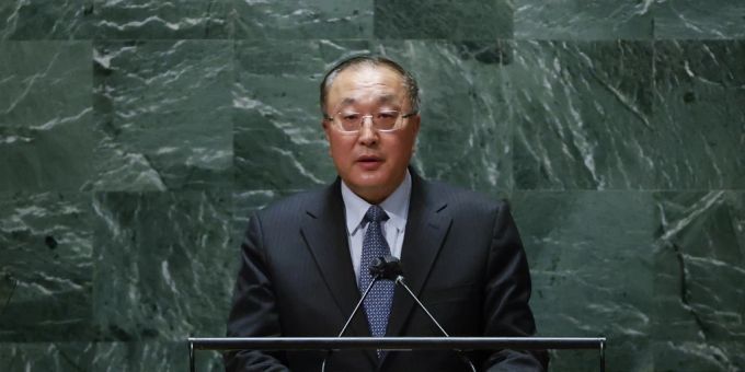 Chinas UN-Botschafter Zhang Jun. Ostukraine-Konflikt
