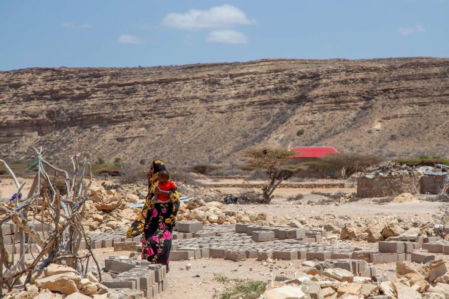 Frau in Somalia