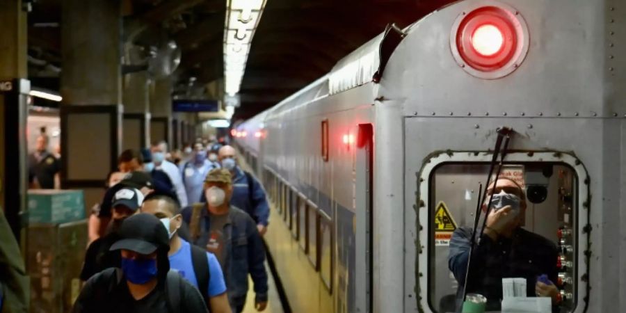 New Yorker Berufsverkehr am Montagmorgen