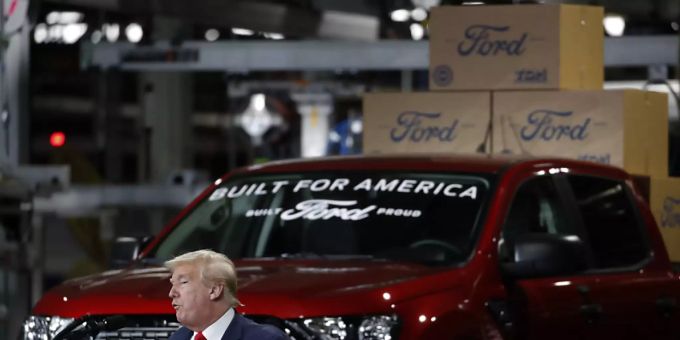 Der Branchenverband AAPC vertritt die grossen drei US-Autobauer: Ford, General Motors und den Konzern Stellantis mit Marken wie Jeep und Dodge. (Archivbild) Ford