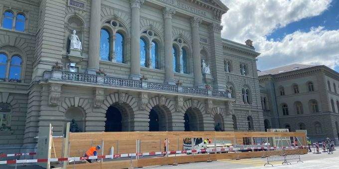 Wegen Terror-Gefahr - Baustart für mehr Sicherheit vor dem Bundeshaus