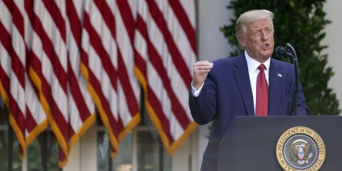 Donald Trump hat in einem Interview die Polizeigewalt gegen Afroamerikaner relativiert. Donald Trump