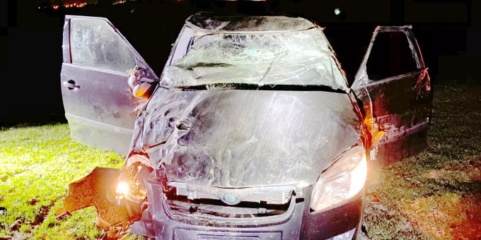 Die Lenkerin wurde beim Unfall mittelschwer verletzt.