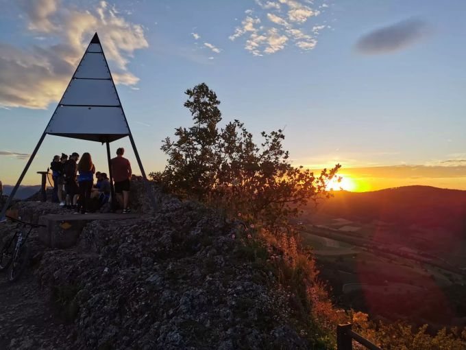 Wanderung auf die Gisliflue bei Sonnenuntergang. STV Egliswil