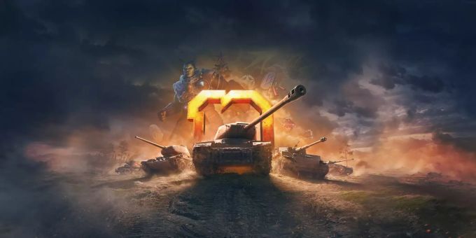 Das Artwork zu 10 Jahre World of Tanks. World of Tanks