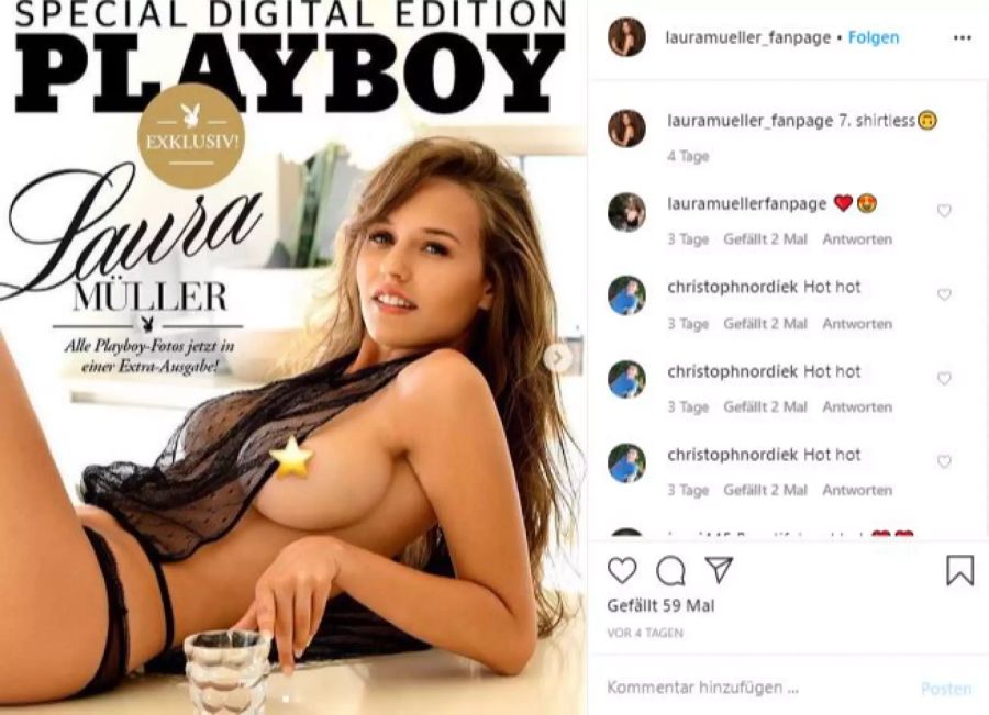 Für den Playboy liess Laura Müller bereits alle Hüllen fallen.